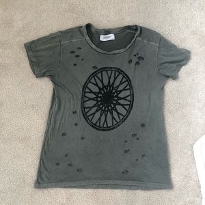 SoulCycle distressed tee xs